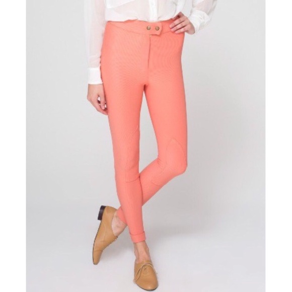 American Apparel Ribbed Riding Pants XS in RARE Pink Cheeks - Picture 5 of 8